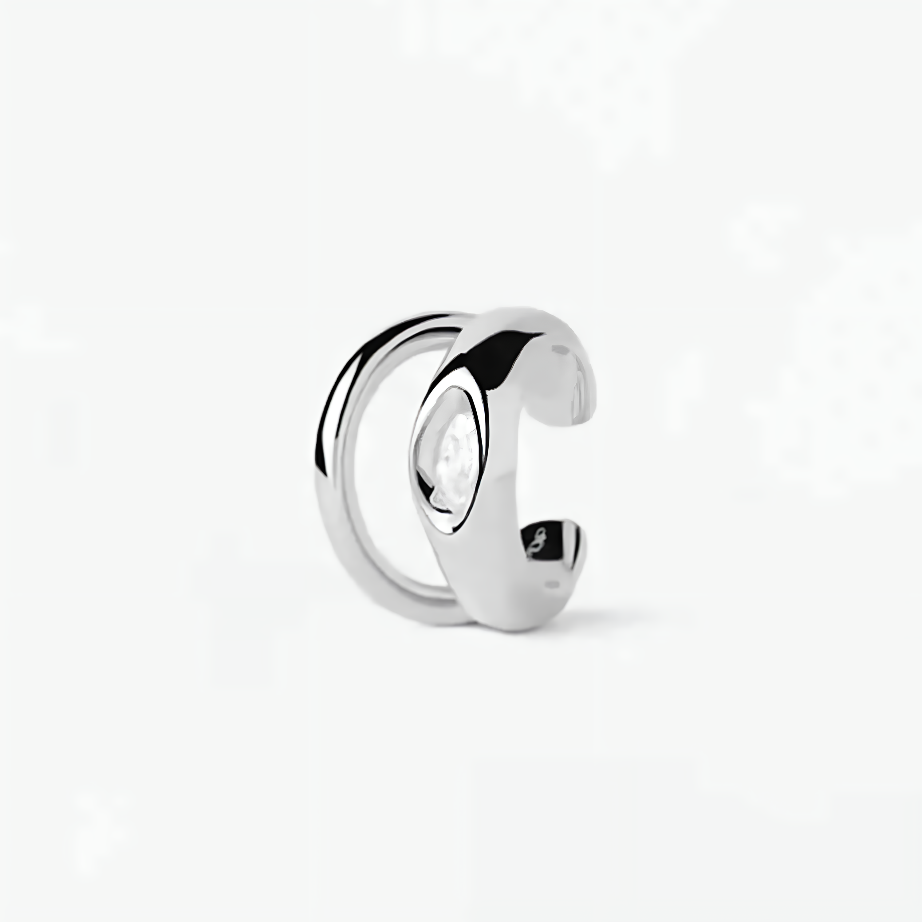 925 Sterling Silver Evelyne Radiant Piercing
