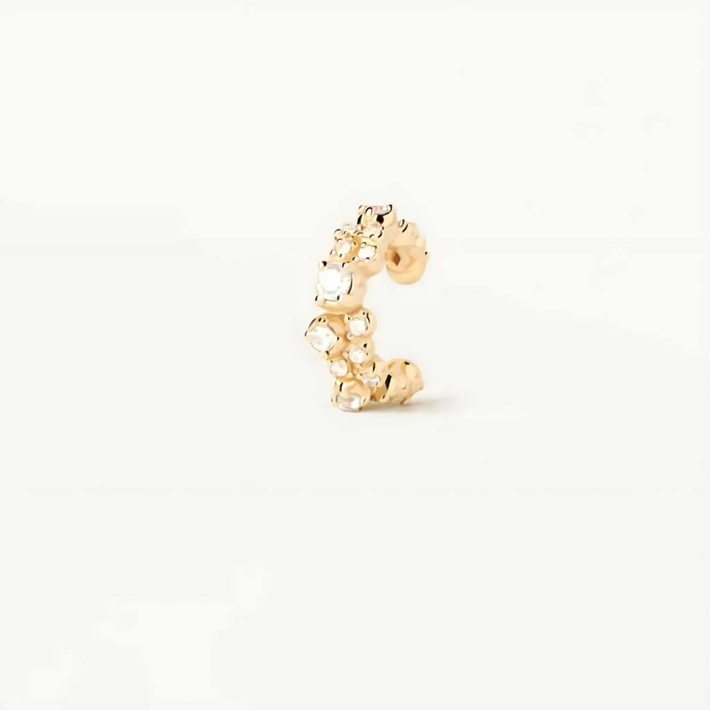 925 Sterling Silver Evelyne Radiant Piercing