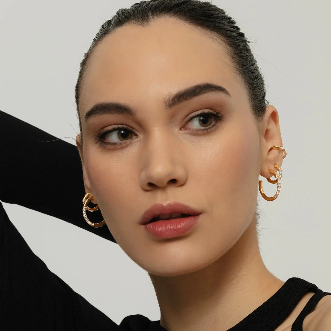 925 Sterling Silver Cléa Moon Piercing