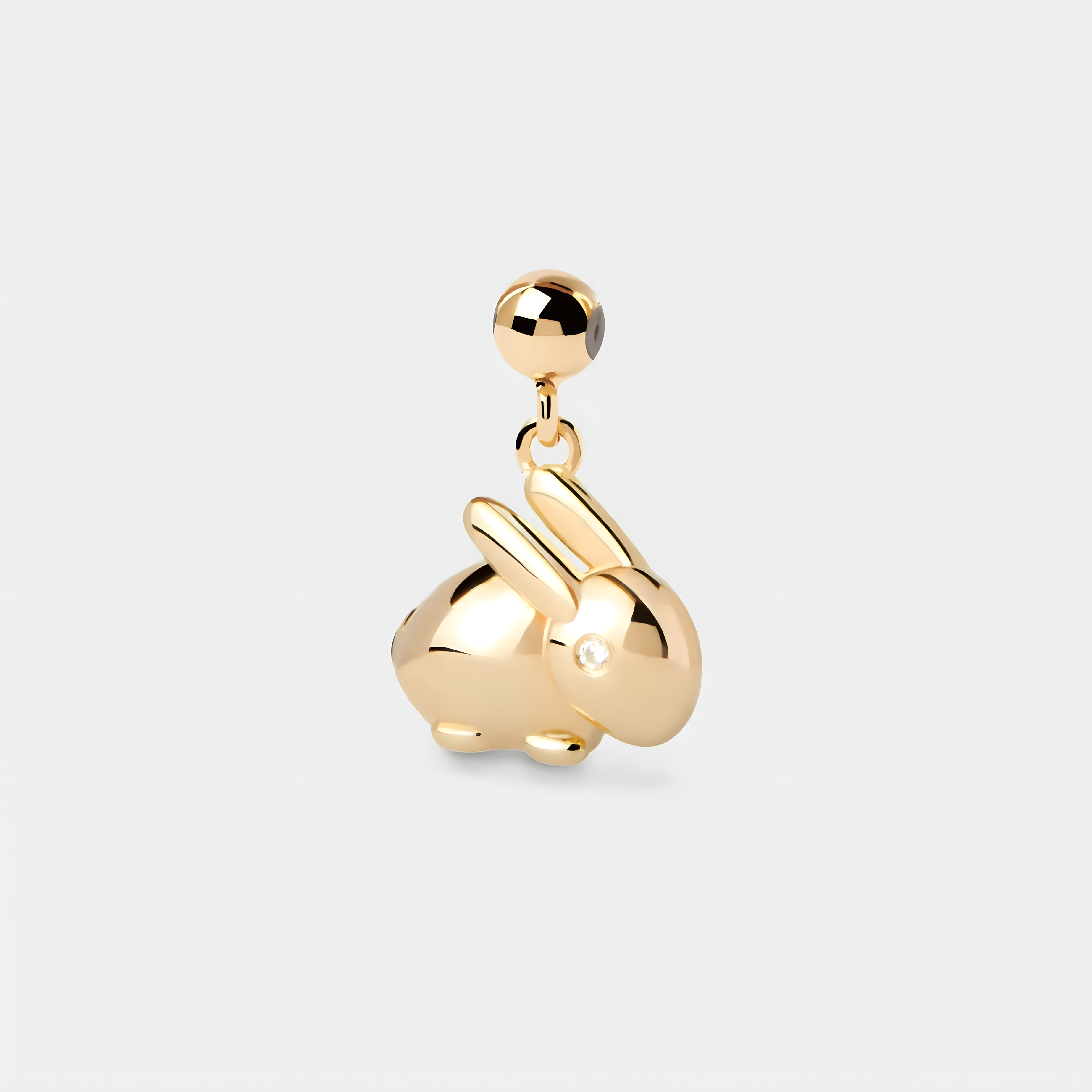 925 Sterling Silver Rabbit Charm