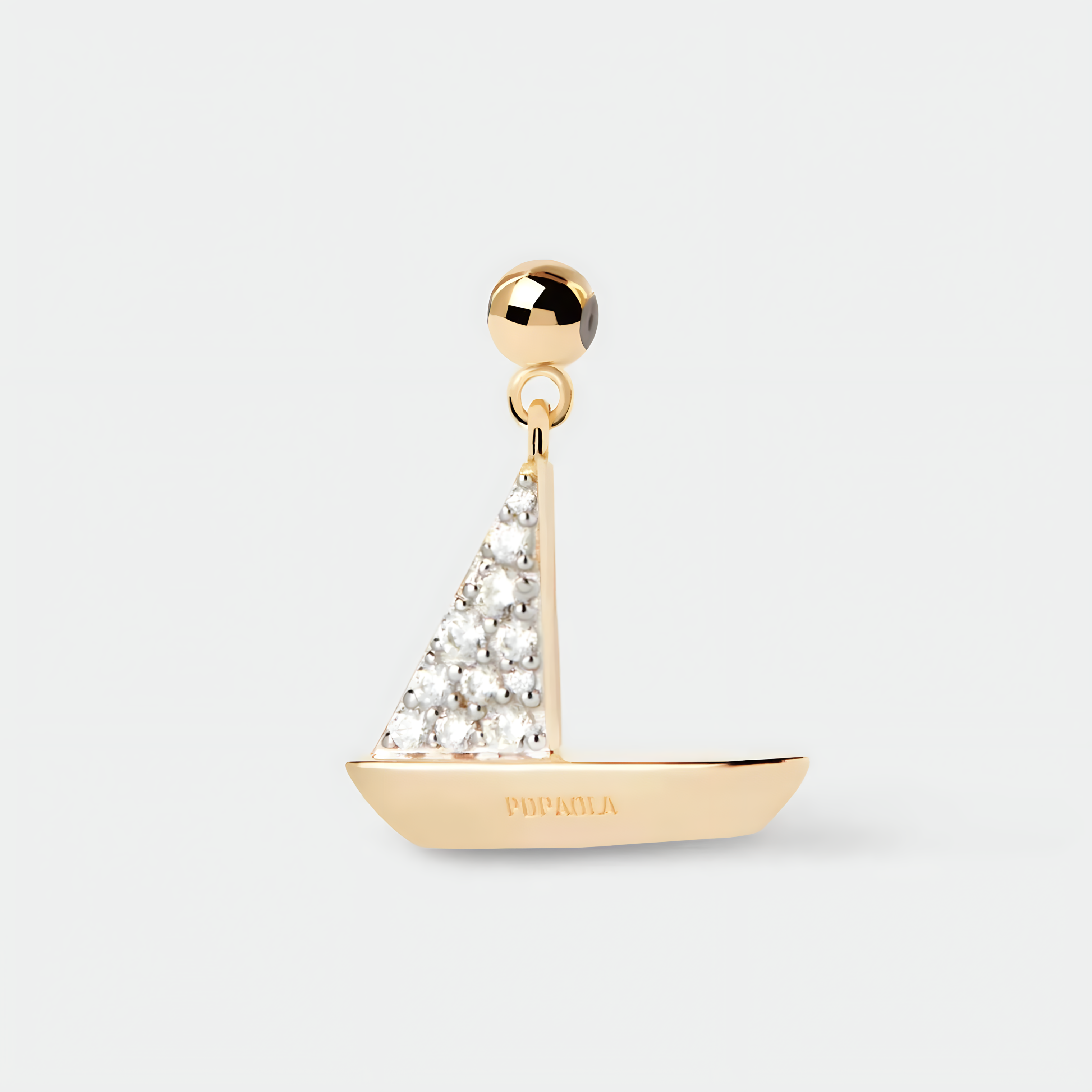 925 Sterling Silver Boat Charm