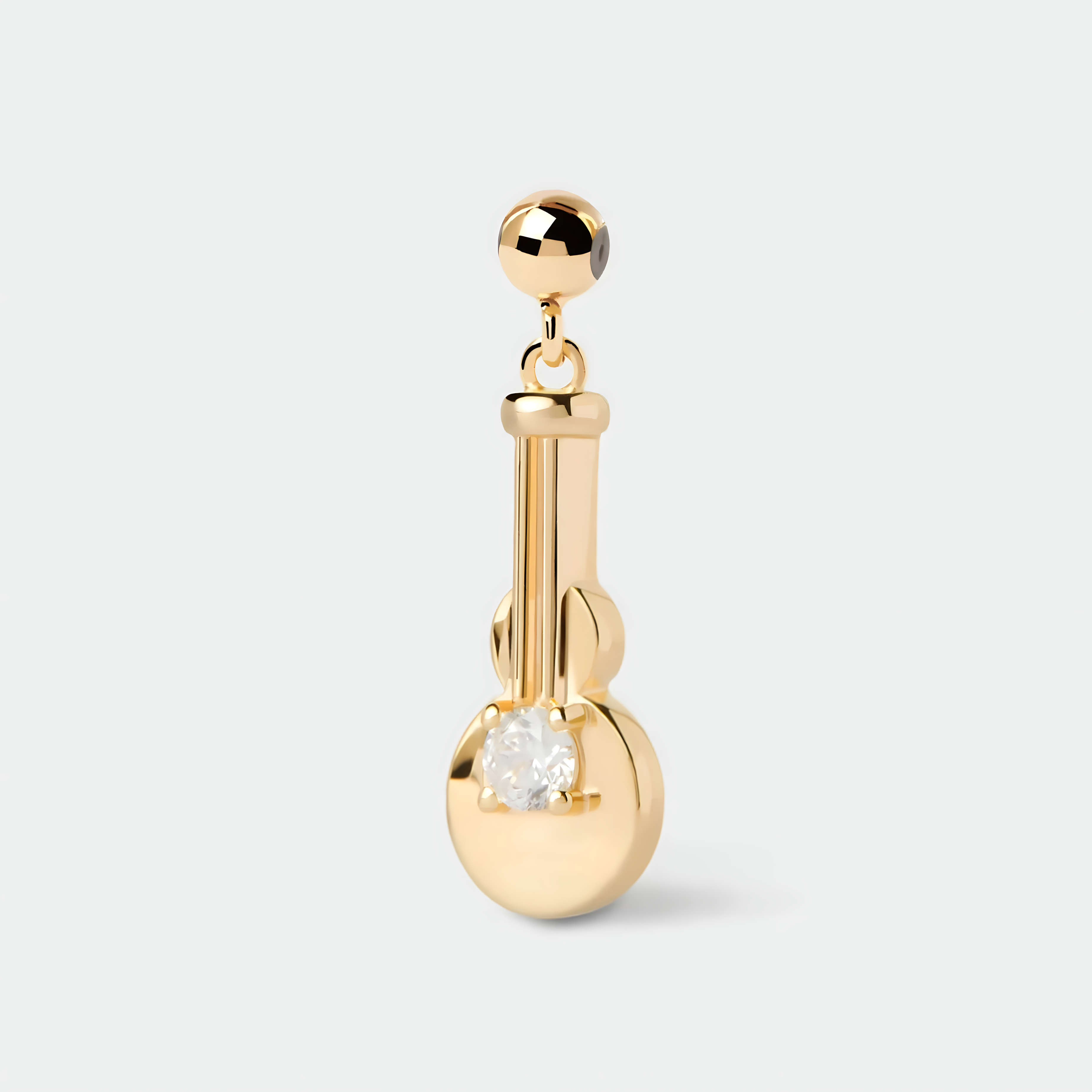 925 Sterling Silver Guitar Charm